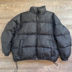 Sean John Men’s Vintage Y2K Black Bomber Down Feather Puffer Jacket Coat Size XL